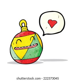 caricatura navideña bauble