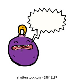 cartoon christmas bauble