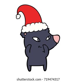oso de navidad de caricatura