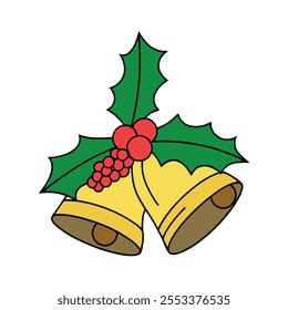 Cartoon Christmas Bell Clip art for Christmas 