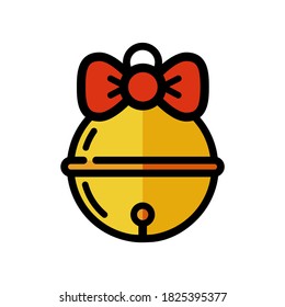 cartoon christmas bell vector image