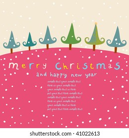 Cartoon Christmas card
