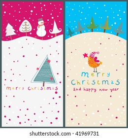 Cartoon Christmas cards