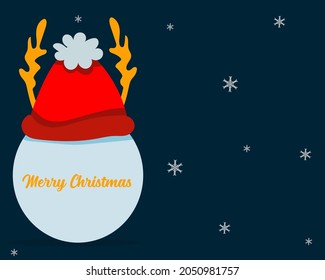 Cartoon Christmas concept:snowy in Christmas Day or winter season	