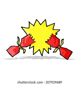 cracker de natal de desenho animado