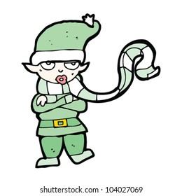 cartoon christmas elf