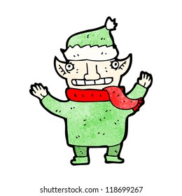 cartoon christmas elf