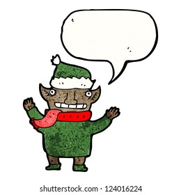 cartoon christmas elf