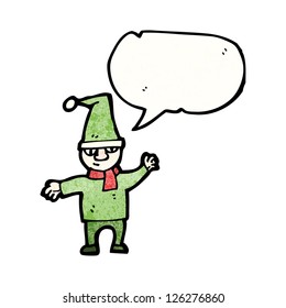 cartoon christmas elf