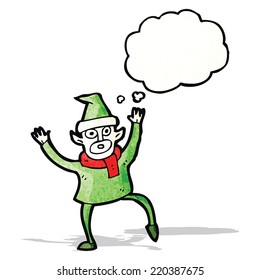 cartoon christmas elf
