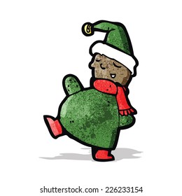 cartoon christmas elf
