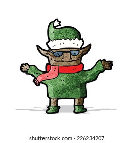 cartoon christmas elf