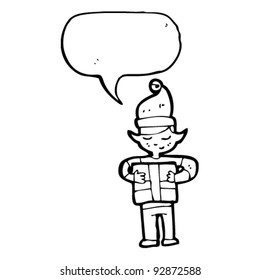 cartoon christmas elf