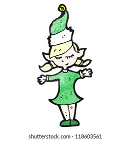 cartoon christmas elf girl cartoon christmas elf girl