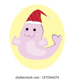 cartoon for christmas on white background.