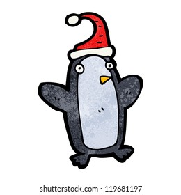cartoon christmas penguin