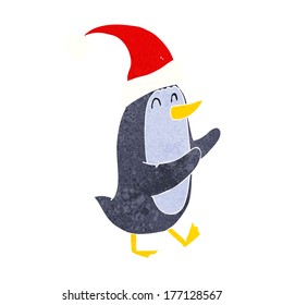 christmas de dibujos animados pingüino