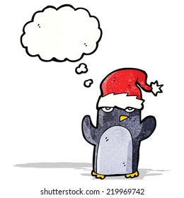 christmas de dibujos animados pingüino