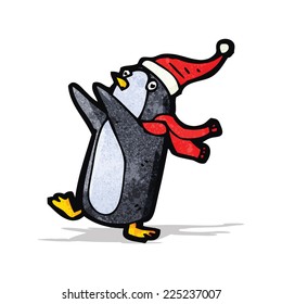 cartoon christmas penguin