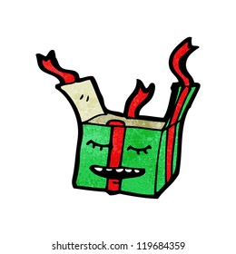 regalo de navidad de caricatura