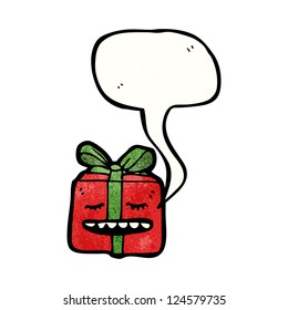 cartoon christmas present