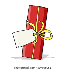 cartoon christmas present