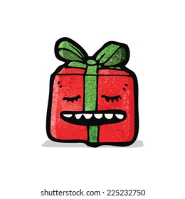 cartoon christmas present