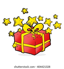 cartoon christmas present