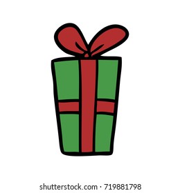 cartoon christmas present