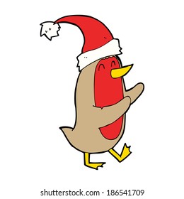 Cartoon-Weihnachtsrobin