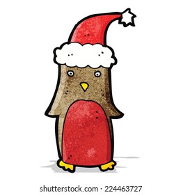 cartoon christmas robin