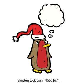 caricatura de navidad robin