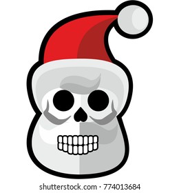 Cartoon Christmas skull-grunge.vintage design t-shirts