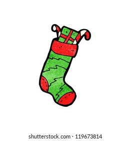 cartoon christmas stocking