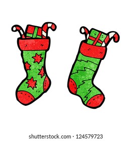 cartoon christmas stockings