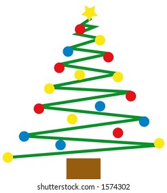 Cartoon Christmas Tree