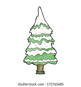 árbol de navidad de dibujos animados