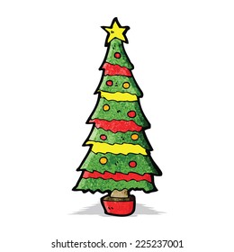 árbol de navidad de dibujos animados