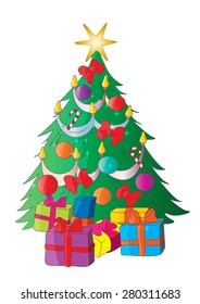 Cartoon Christmas tree