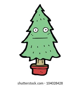 cartoon christmas tree character