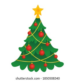 Abstract Ideas Stylized Design Christmas Tree Stock Illustration ...