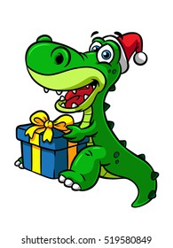 Cartoon Christmas T-Rex