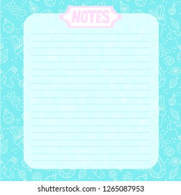 Cartoon Christmas wish list with gift boxes, stars and snowflakes. A Christmas note template. Vector illustration gift design.