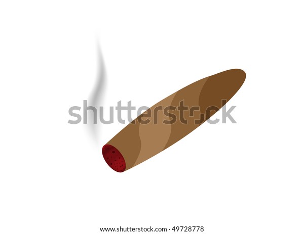 Cartoon Cigar Stock Vector (Royalty Free) 49728778