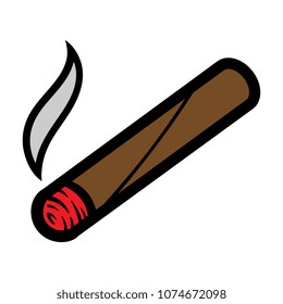 Cartoon Cigar Or Blunt