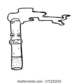 cartoon cigarette character