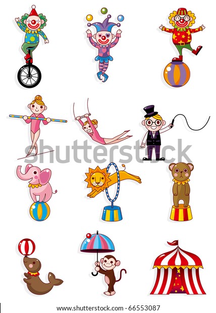 Cartoon Circus Stock Vector (Royalty Free) 66553087