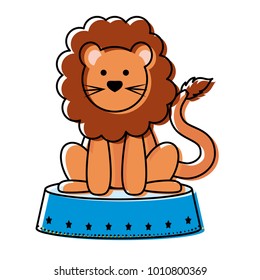 cartoon circus animals design
