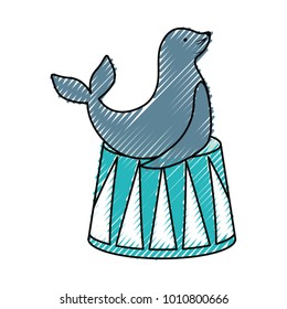 cartoon circus animals design