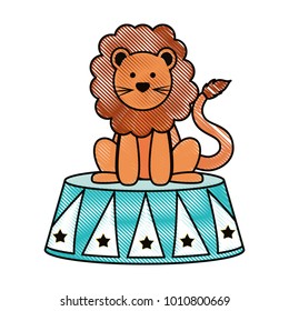 cartoon circus animals design